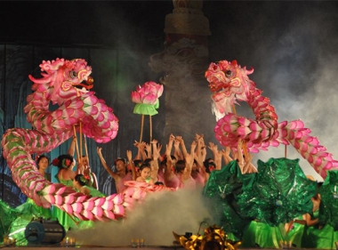Lotus dragon show